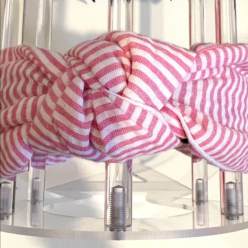 Headband- Pink Striped- also have in lavender!